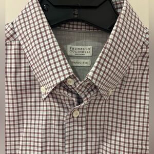 NWOT Brunello Cucinelli XL ultra soft button up